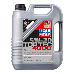Dr. oil - שמני מנוע לרכב שמן מנוע 5W30 Liqui Moly שמן מנוע 4300 5W30 TOP TEC Liqui Moly